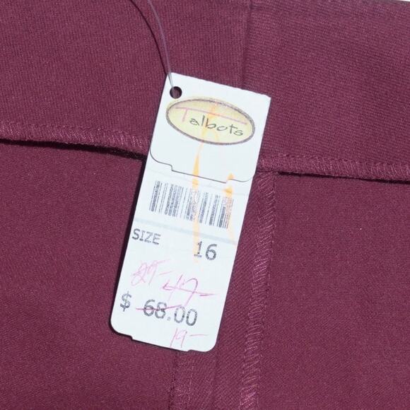 Talbots Skirt Burgundy Cargo Wrap Y2K Style Short w/ Pocket Gorpcore Size 16 - Picture 5 of 15